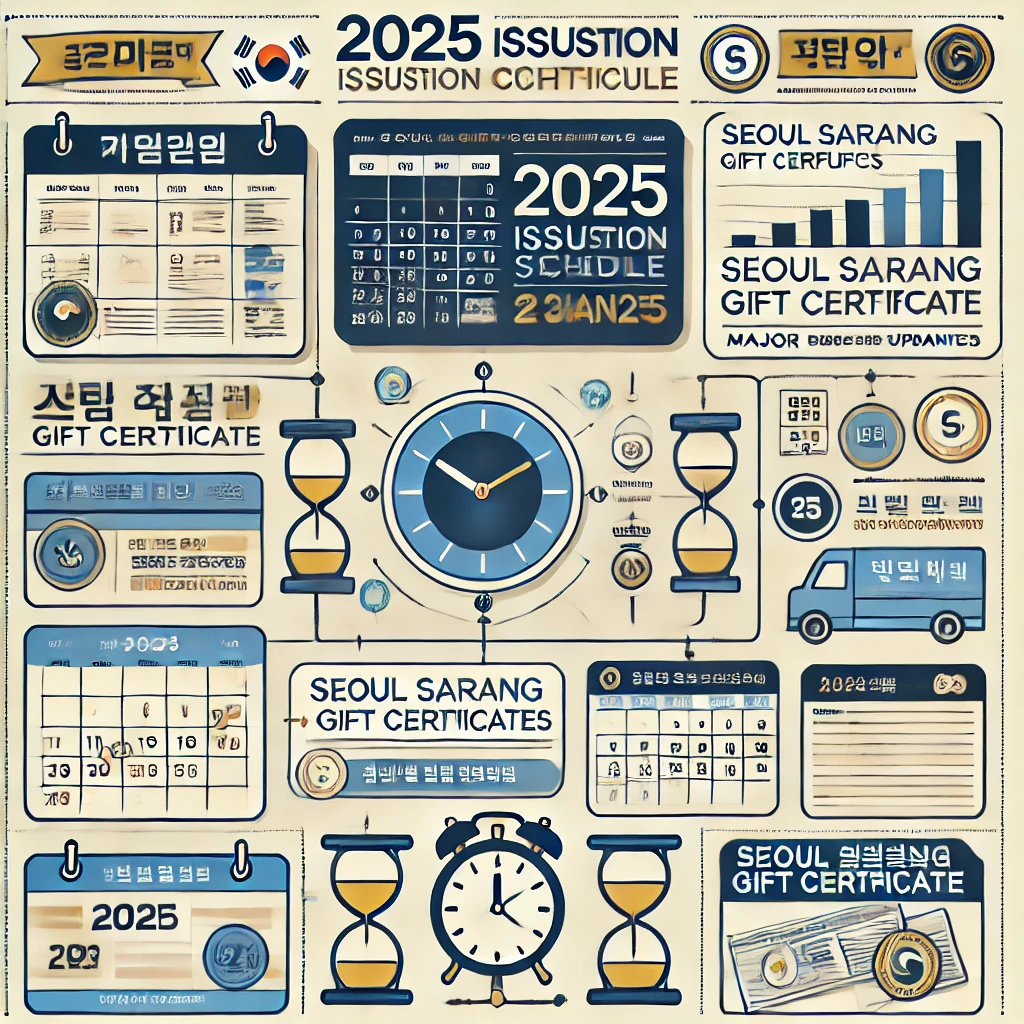 2025년 서울사랑상품권 발행 일정 및 주요 변경사항