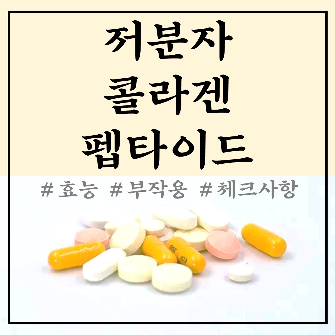  저분자콜라겐펩타이드 효능 및 부작용 총정리 (feat. 어류콜라겐)