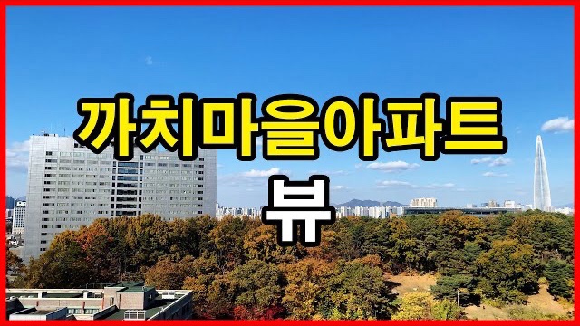  까치마을아파트 뷰 Seoul Apartment | 수서동 | 대모산 뷰