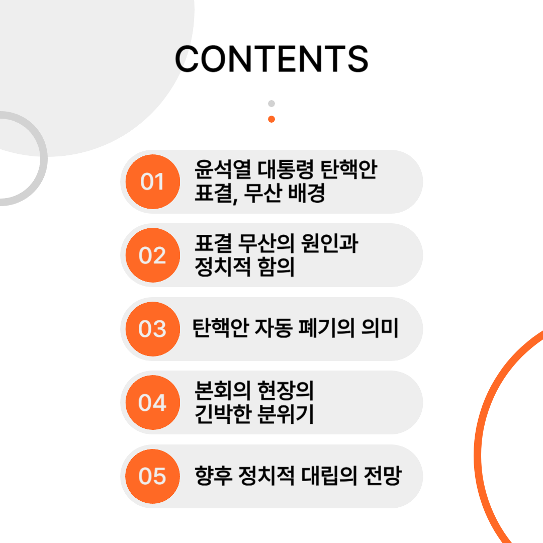 윤석열 대통령 탄핵안