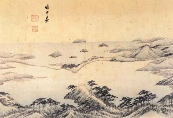 단원 김홍도 금강사군첩 "시중대(侍中臺)"의 역사적 배경과 구성 분석 및 현대적 해석 살펴 보기