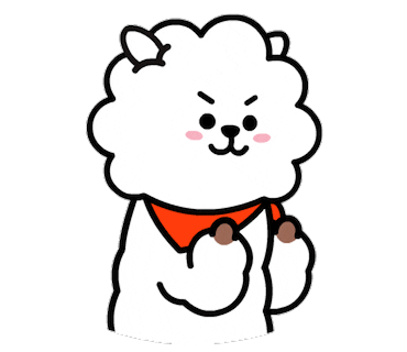 강아지가 파이팅하는 이모티콘