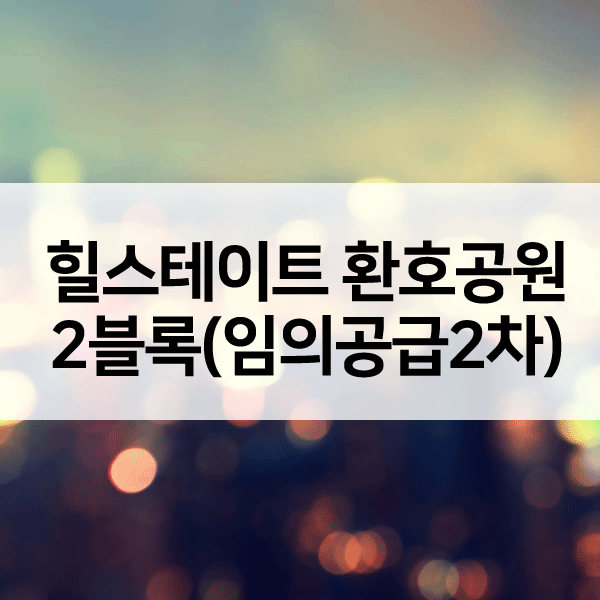 힐스테이트환호공원2블록임의공급2차-1