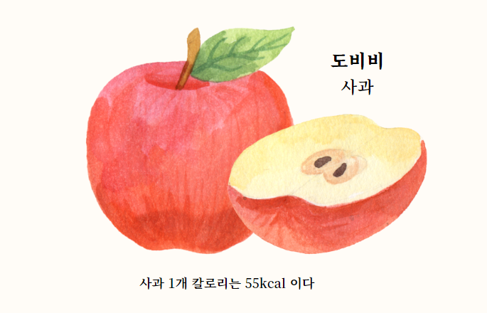  사과 1개 칼로리 - 영양성분 - 효능
