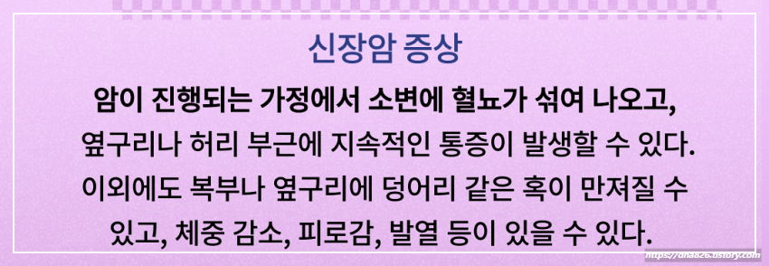 신장암 증상