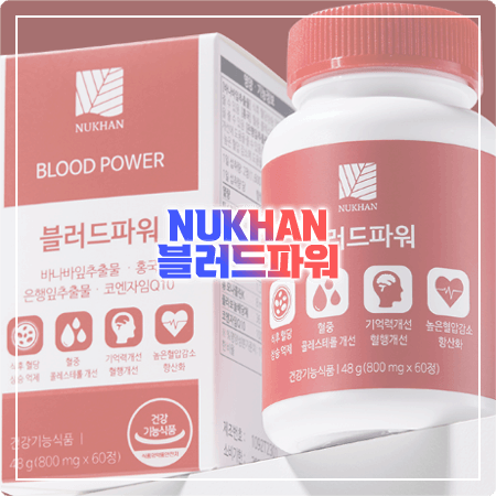  뉴칸 블러드파워 효능과 성분, 함량, 섭취방법, 부작용 정리 - NUKHAN 혈당&혈압&콜레스테롤&혈행 관리