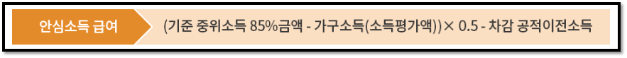 서울 안심소득 2단계 참여가구 급여 계산방법