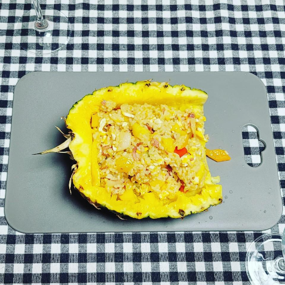 크리스마스 이브 만찬 타이식 파인애플볶음밥 도전