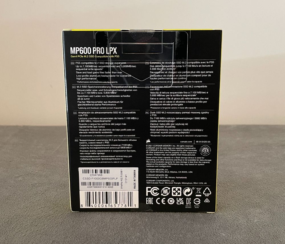 Corsair MP600 PRO LPX SSD 검토