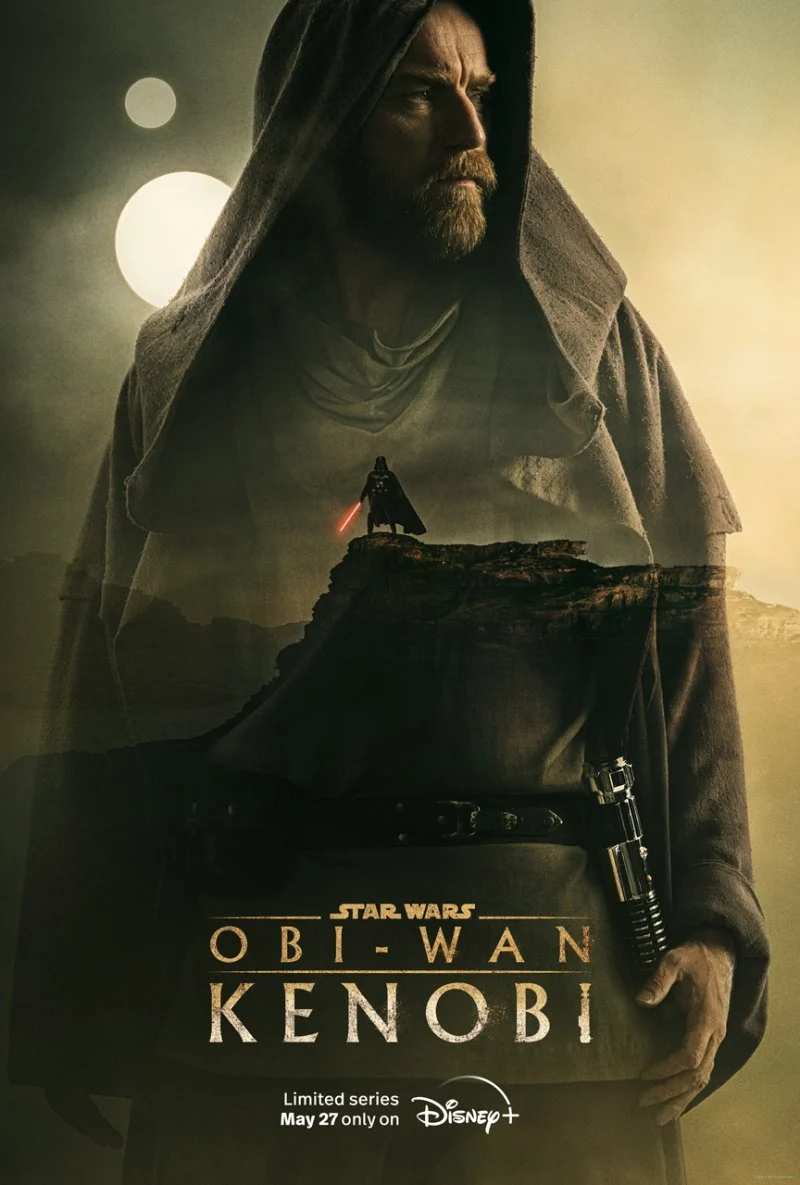  Obi-Wan Kenobi, Disney + 시리즈의 공식 포스터에는 Darth Vader도 있습니다.