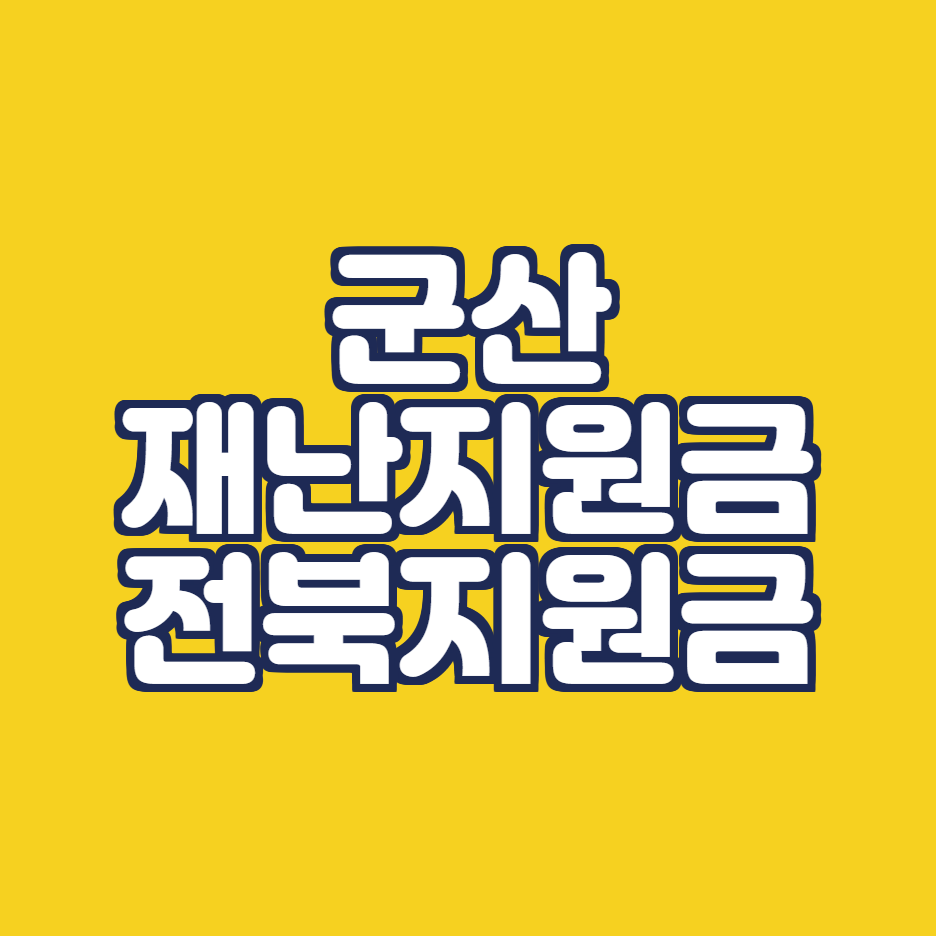  군산 재난지원금 (전북 재난지원금)