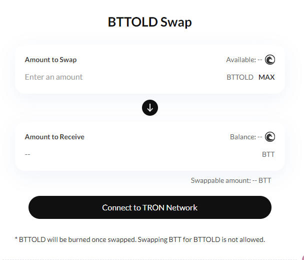  비트토렌트(BTT) 액면분할 및 네트워크(TRC-20) 변경 스왑 방법