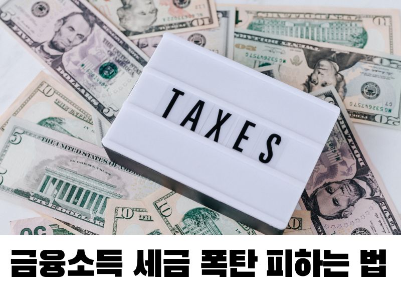 금융 소득 세금 폭탄 피하는 법!