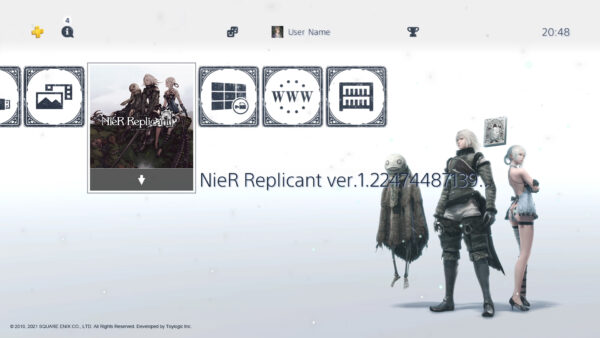  NieR Replicant ver.1.22474487139… PS4 1 장 보너스 테마, 아바타 세트, 미니 사운드 트랙 상세