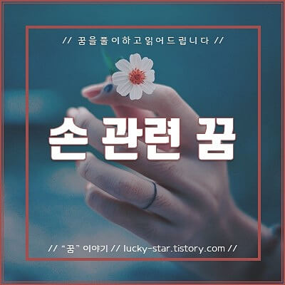  【꿈해몽/꿈풀이】손 관련 꿈