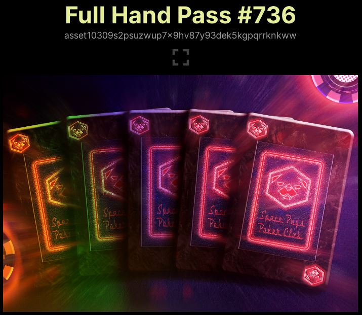 스페이스 퍼그 포커 클럽 NFT-Full hand pass