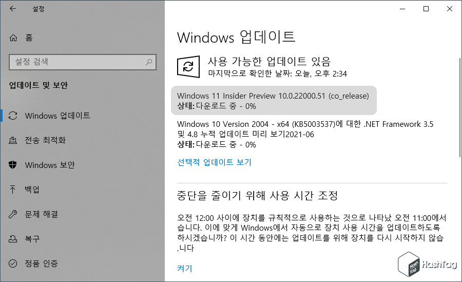 Windows 11 Insider Preview 설치