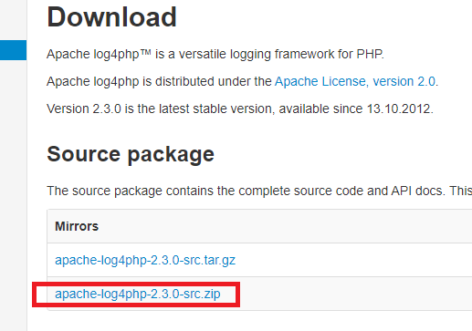 PHP] log4php 사용하기