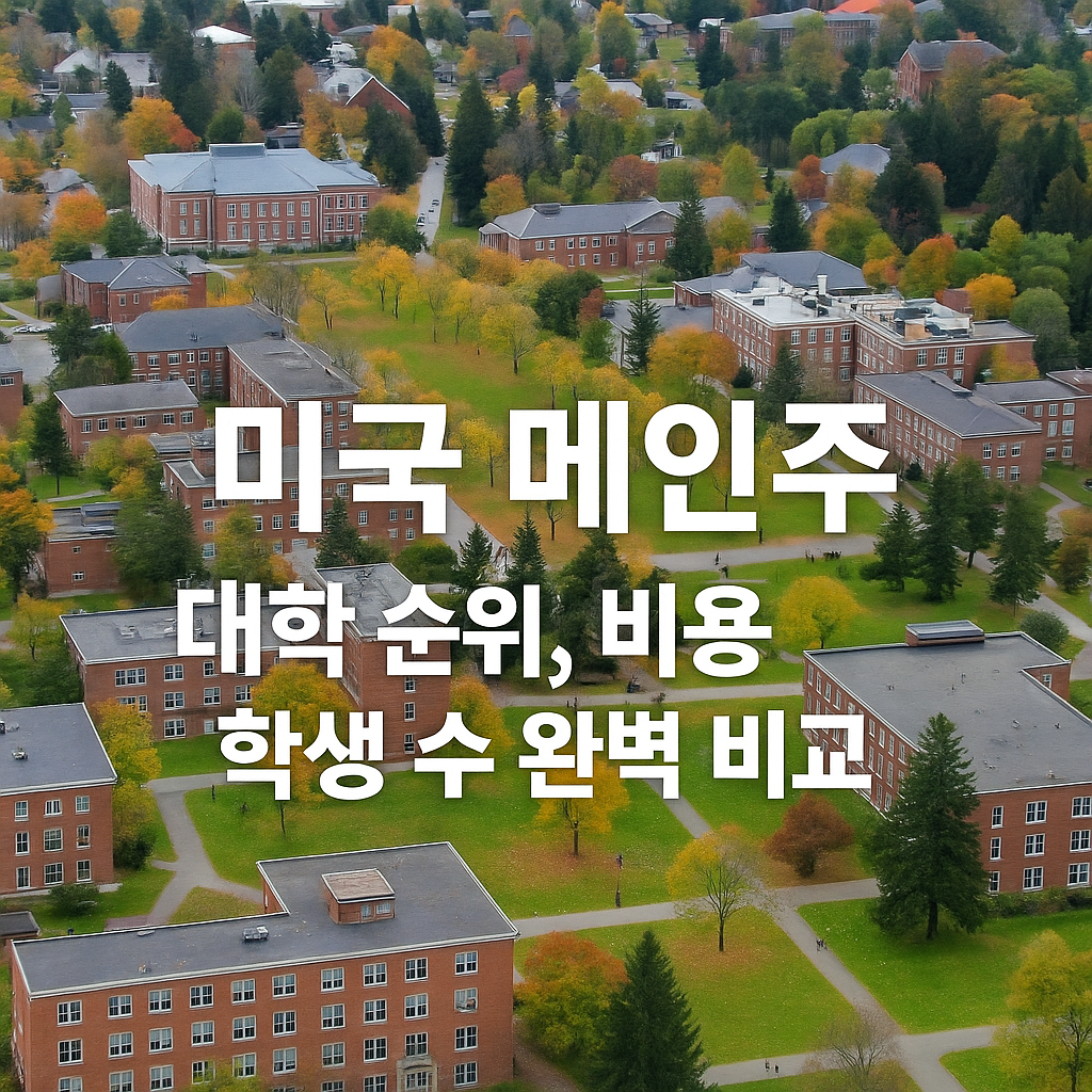 미국 대학 순위-메인주 대학 순위, 비용, 학생 수 완벽 비교 이미지