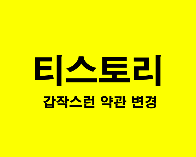 티스토리-약관변경