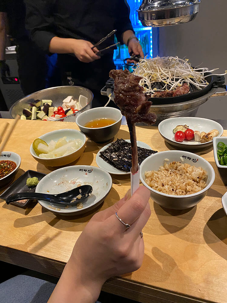 라무진-징기스칸양갈비-마늘밥