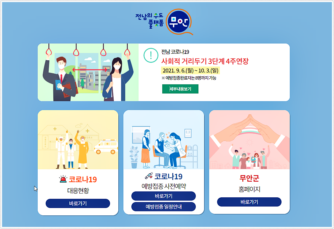  무안군 코로나 확진자 현황 및 이동경로