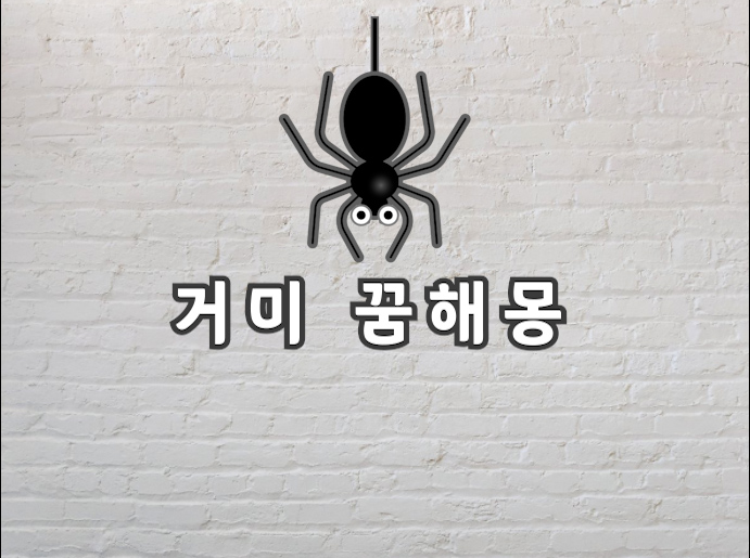  미 꿈 거미 꿈해몽에 대해서 정리해봤어요