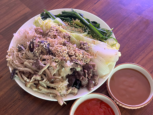 우삼겹채소찜