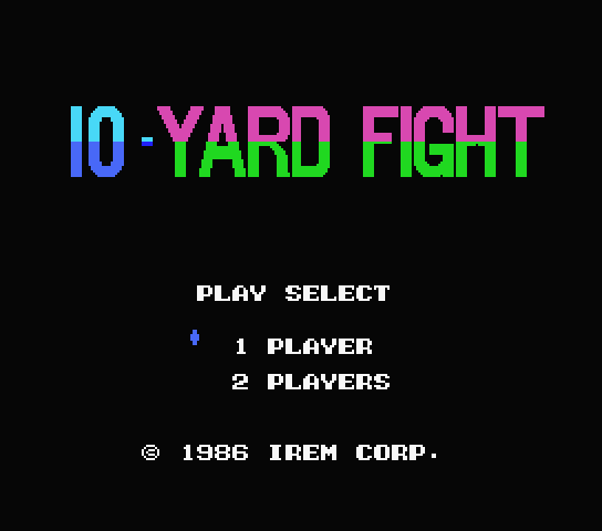  10 Yard Fight - MSX (재믹스) 게임 롬파일 다운로드