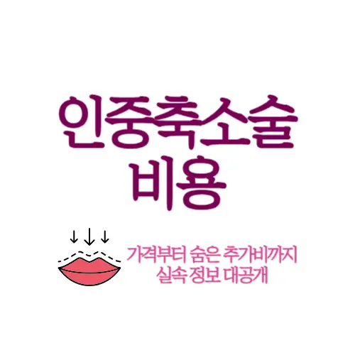 인중축소술 비용
