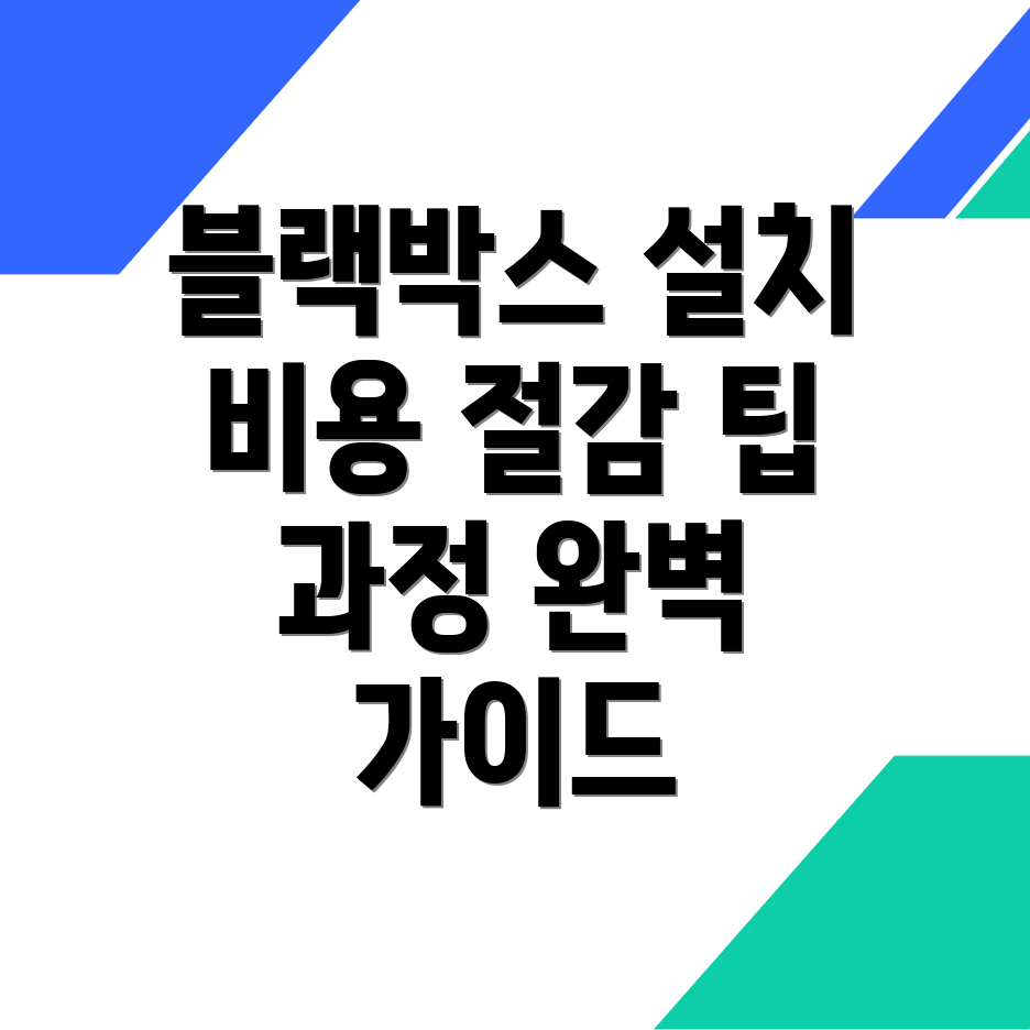백석역 블랙박스 설치