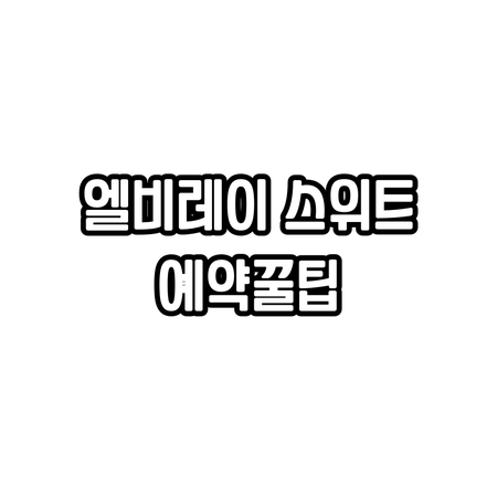 호텔 엘 비레이 스위트 예약 전 필독