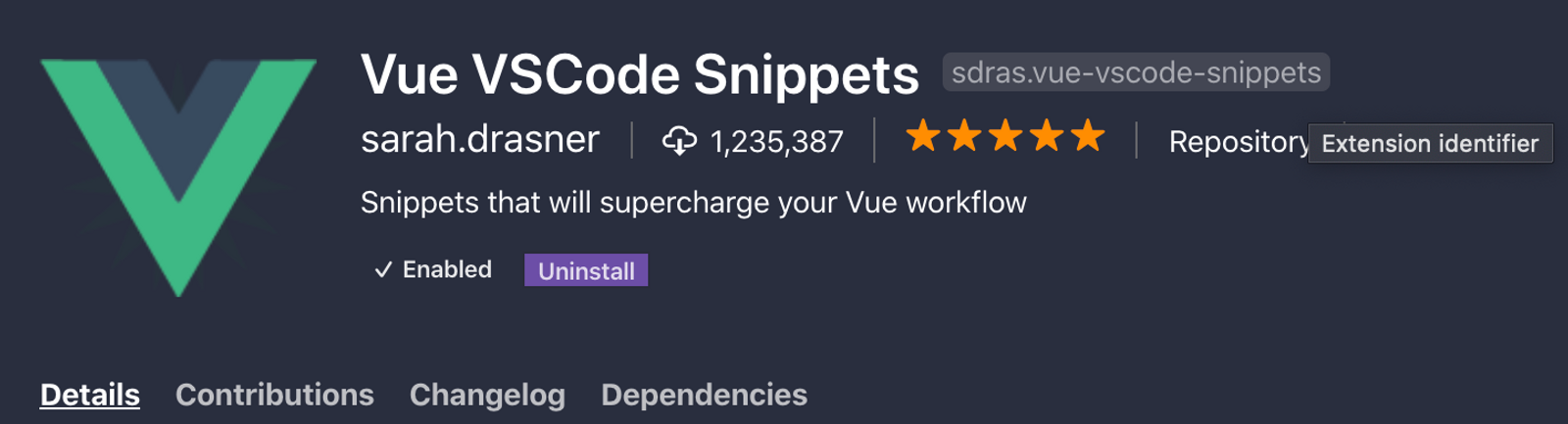 Vue VSCode Snippets