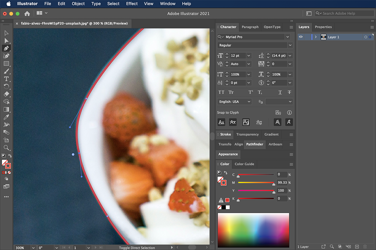 일러스트에서 이미지 누끼 따기