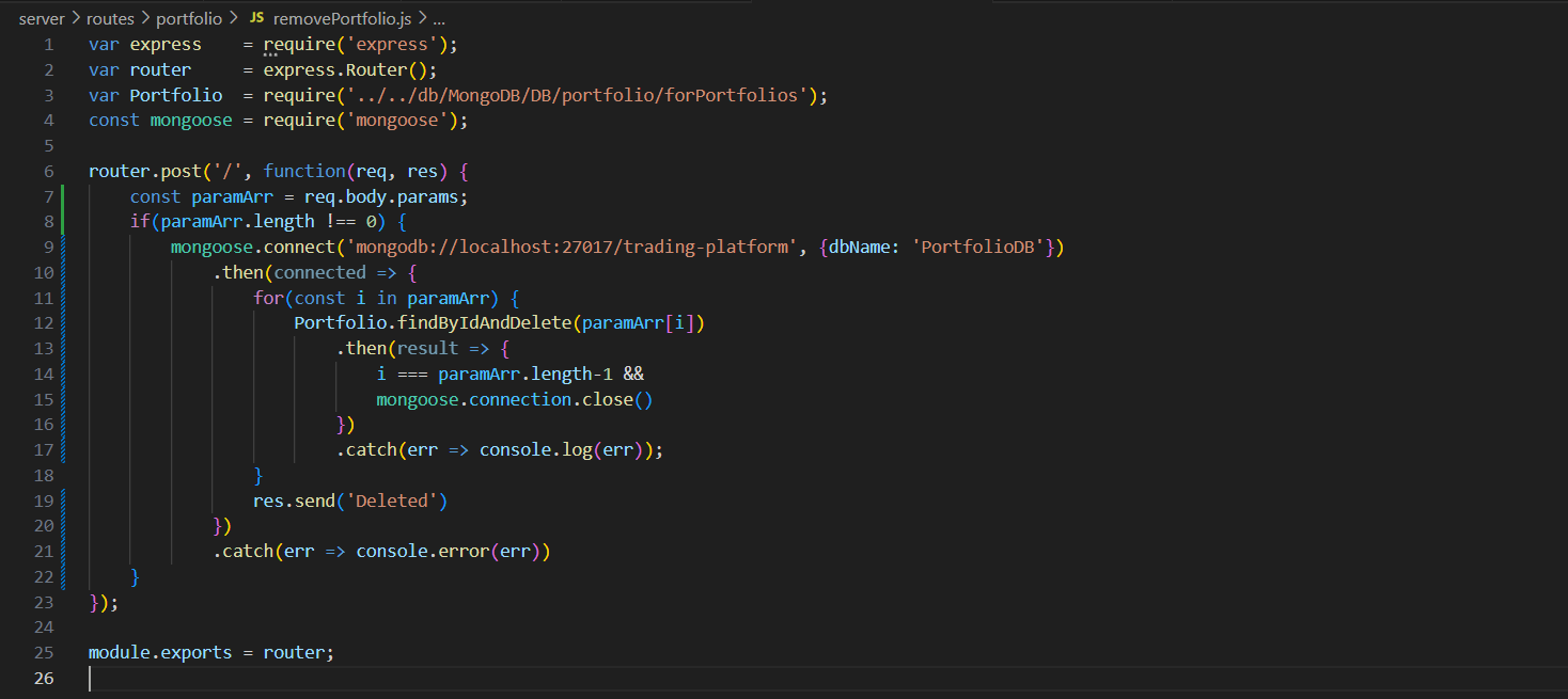 Mongodb node js 