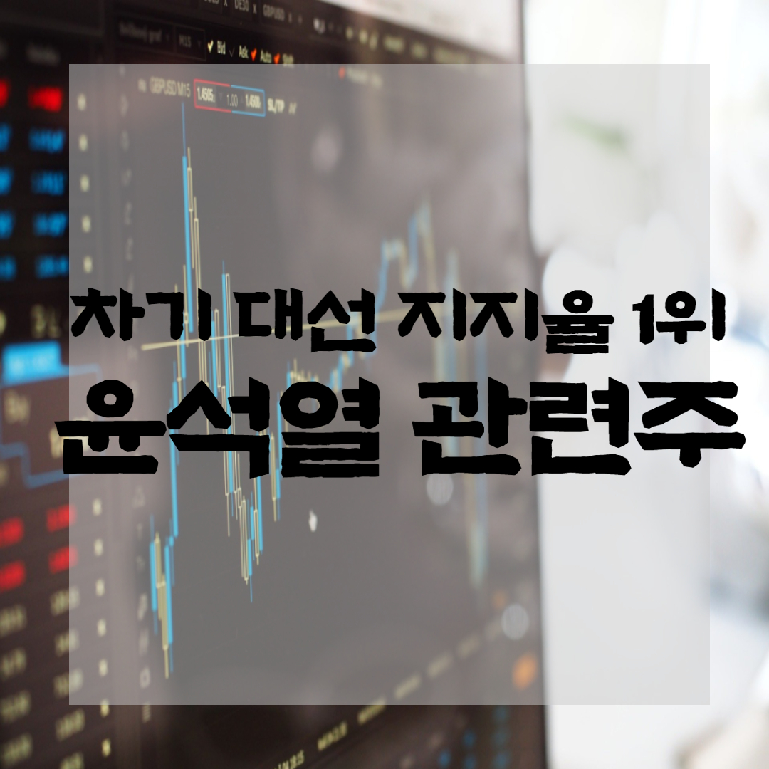  윤석열 관련주 대장주는 ? (ft. 윤석열 차기 대선1위, 서연탑메탈 주가, 덕성 주식, 수혜주)