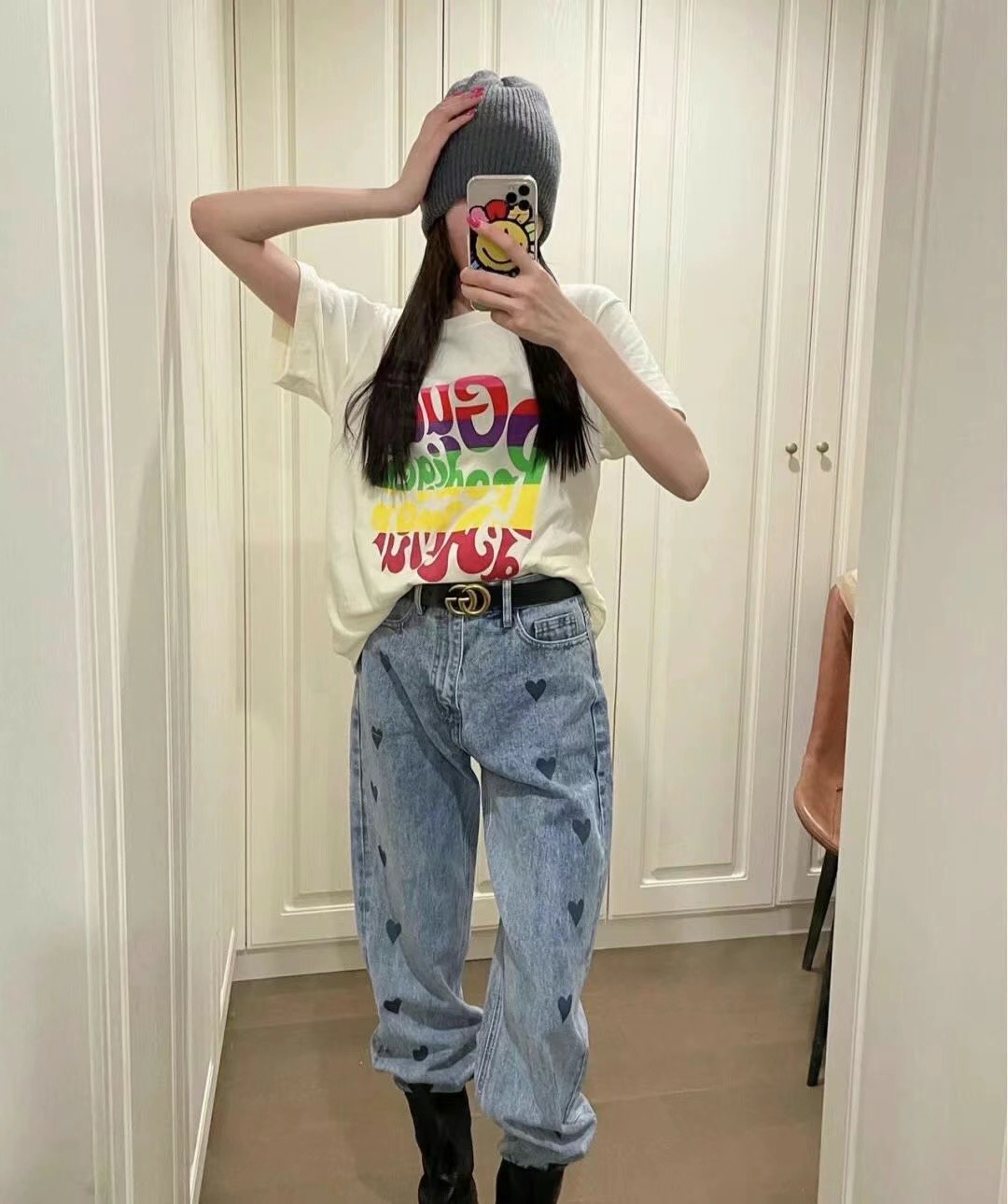  [GUCCI] 구찌 'Gucci Prodige d'Amour' 프린트 반팔 티셔츠 548334 XJDAM 1082 (2 COLOR)