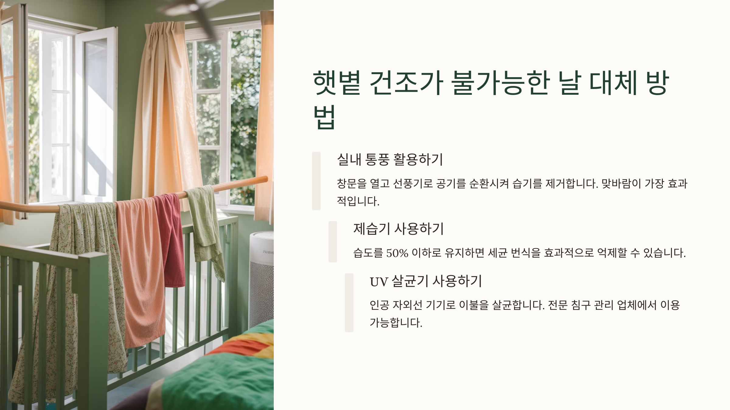 ☀️ 봄철 햇볕 이불 말리기의 진실