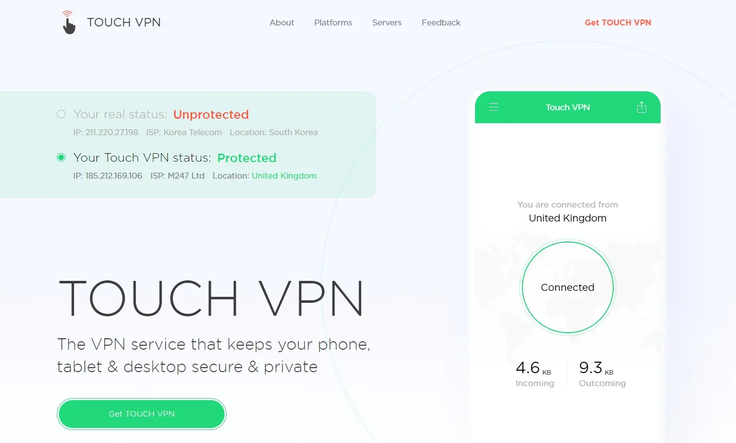무료 VPN 9위 TOUCH VPN
