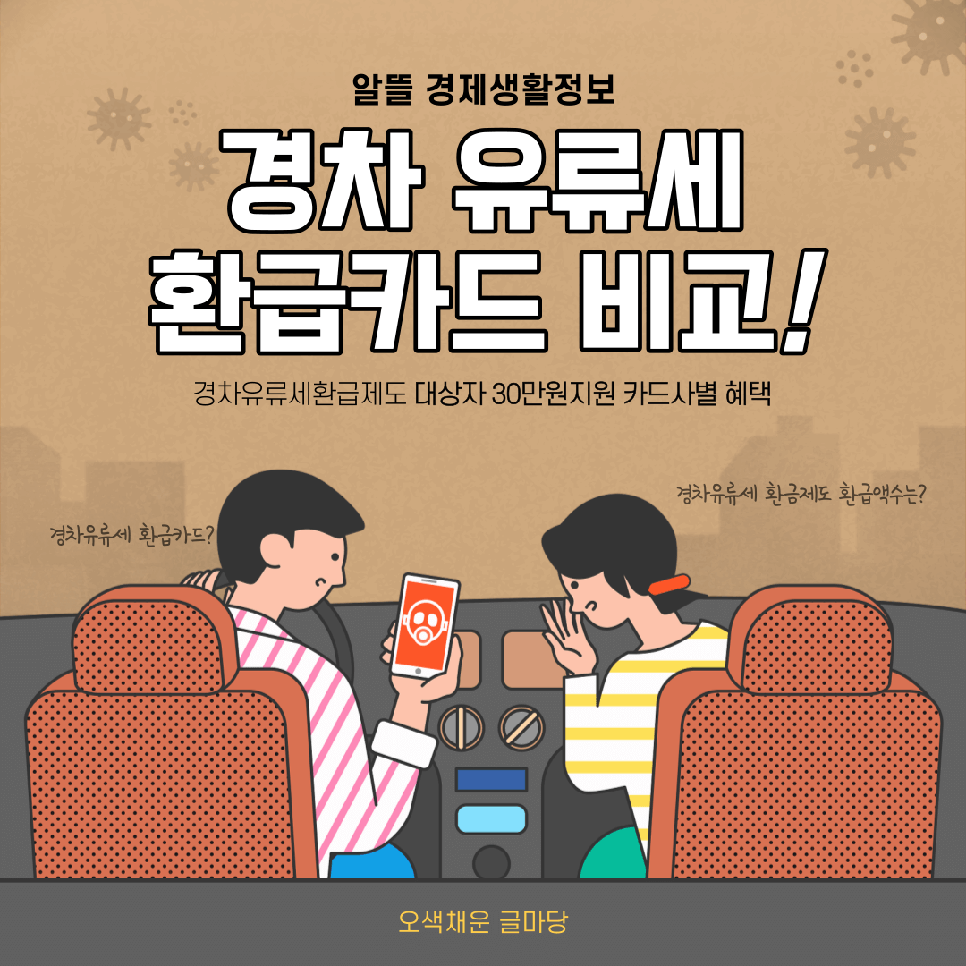  경차 유류세 환급카드 비교 혜택 환급대상자