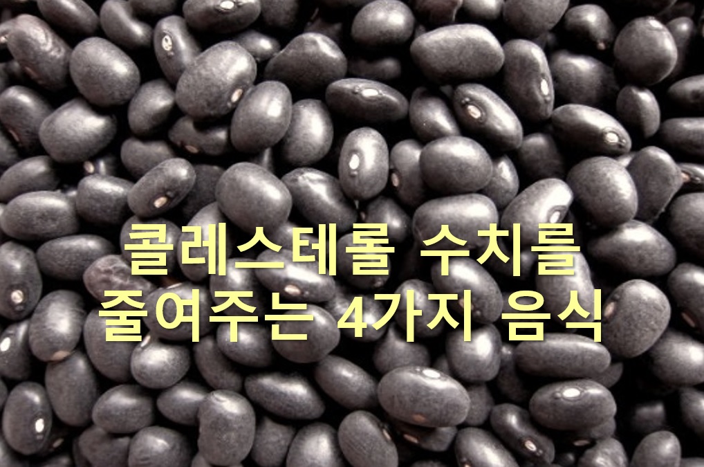  콜레스테롤 수치를 줄여주는 4가지 음식