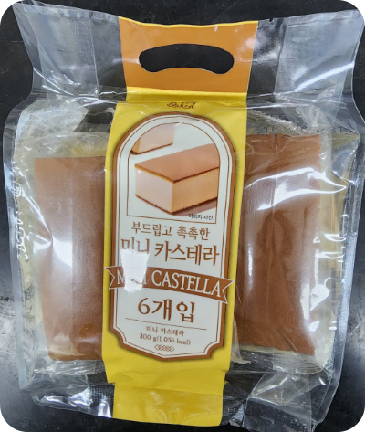 중국산-미니카스텔라-판매금지-리콜-제품외관-보존료-감지