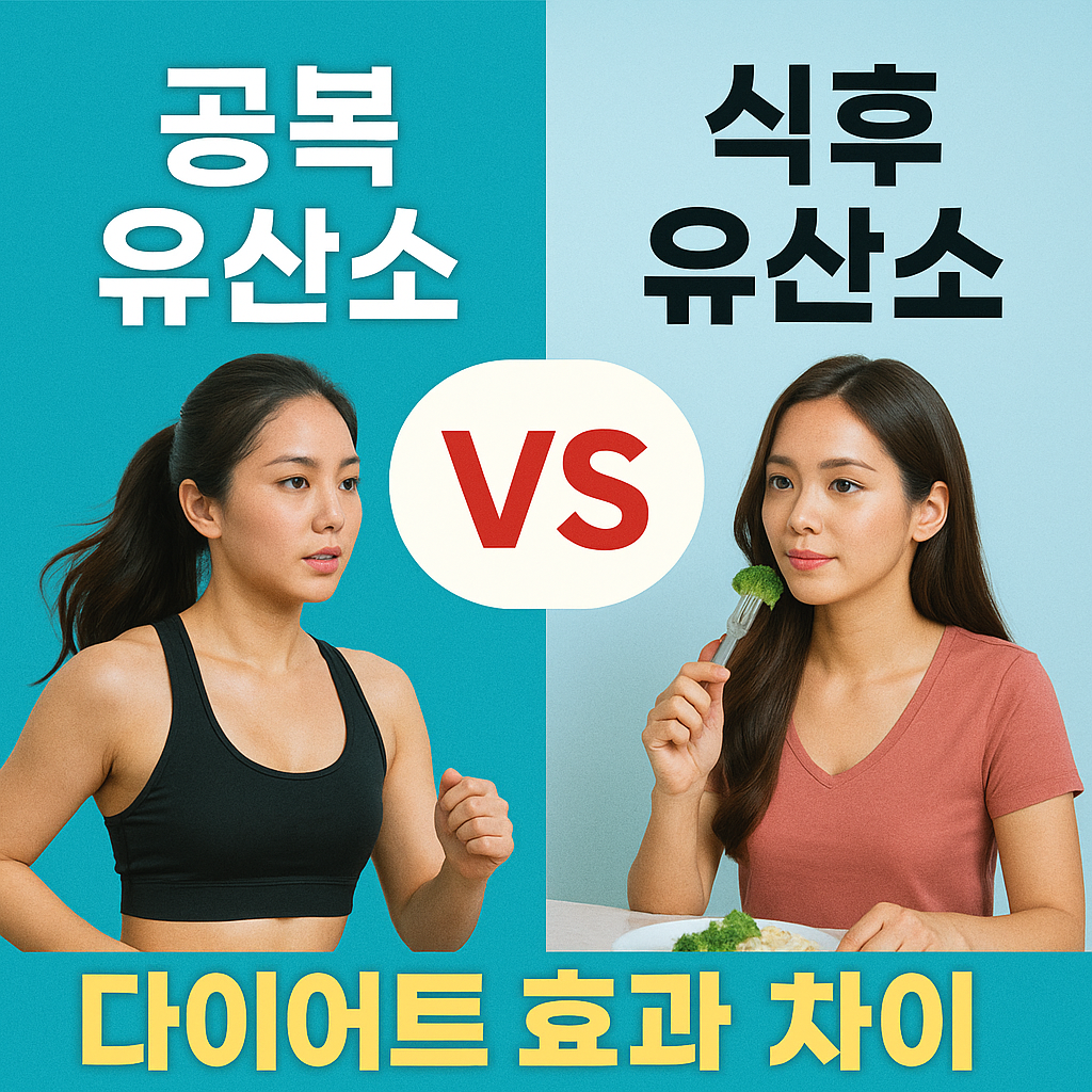 공복 유산소와 식후 유산소 비교