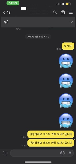 단체 카톡 보내기 개별 문자발송