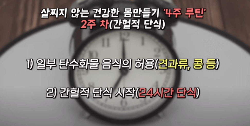 박용우 4주 루틴 설명