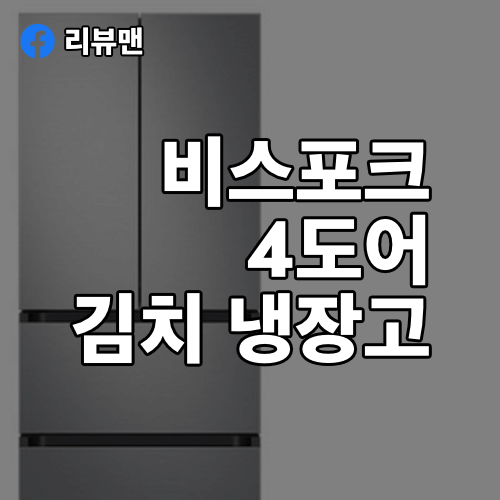 Rq48T94Y1T2 삼성 비스포크 4도어 김치 냉장고 (스탠드형, 김치 플러스, 486L, 서랍형, 더블 실버)