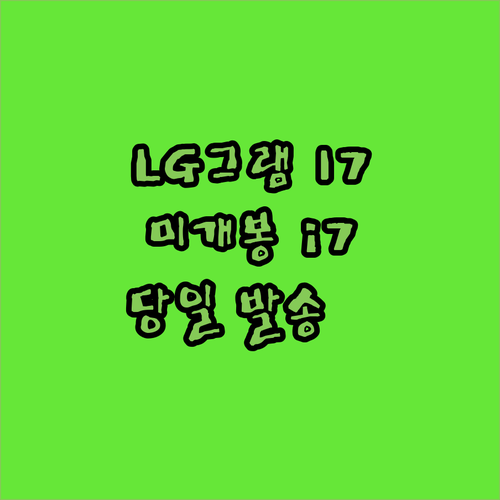 미개봉 LG그램 17Z90Q i7 1