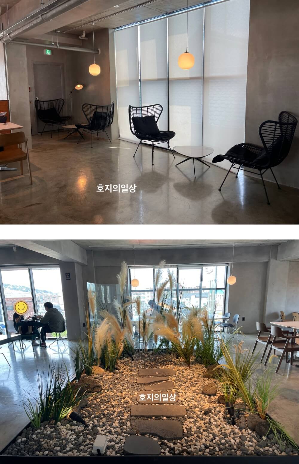 행궁동 브런치 카페 메이븐 - 2층 매장 포토존