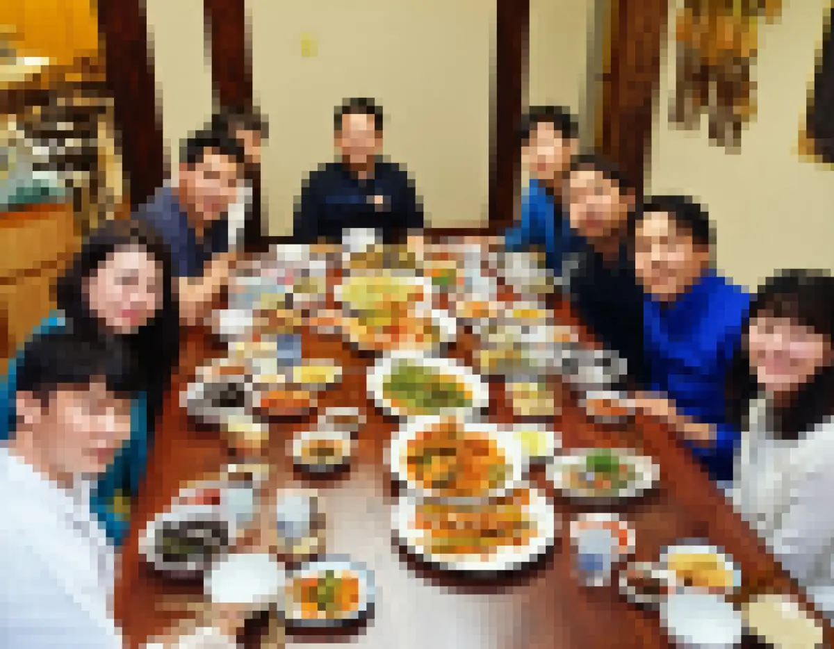 친척들 모임 회식