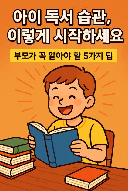 아이 독서 습관, 이렇게 시작하세요: 부모가 꼭 알아야 할 5가지 팁